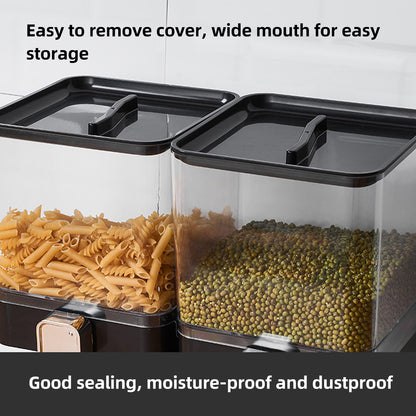 Double Cup Grain Storage Distributor Clear for Rice Cereal Nuts Pasta Use AU