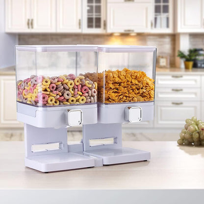 Double Cup Grain Storage Distributor Clear for Rice Cereal Nuts Pasta Use AU