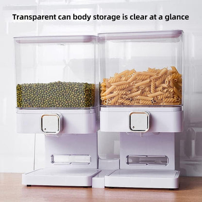 Double Cup Grain Storage Distributor Clear for Rice Cereal Nuts Pasta Use AU