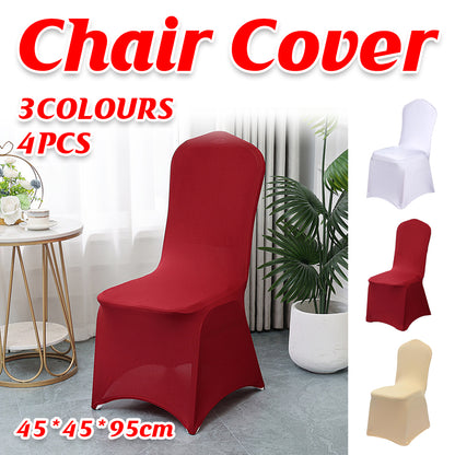 4 Pcs Universal Elastic Chair Covers for Banquet Decor