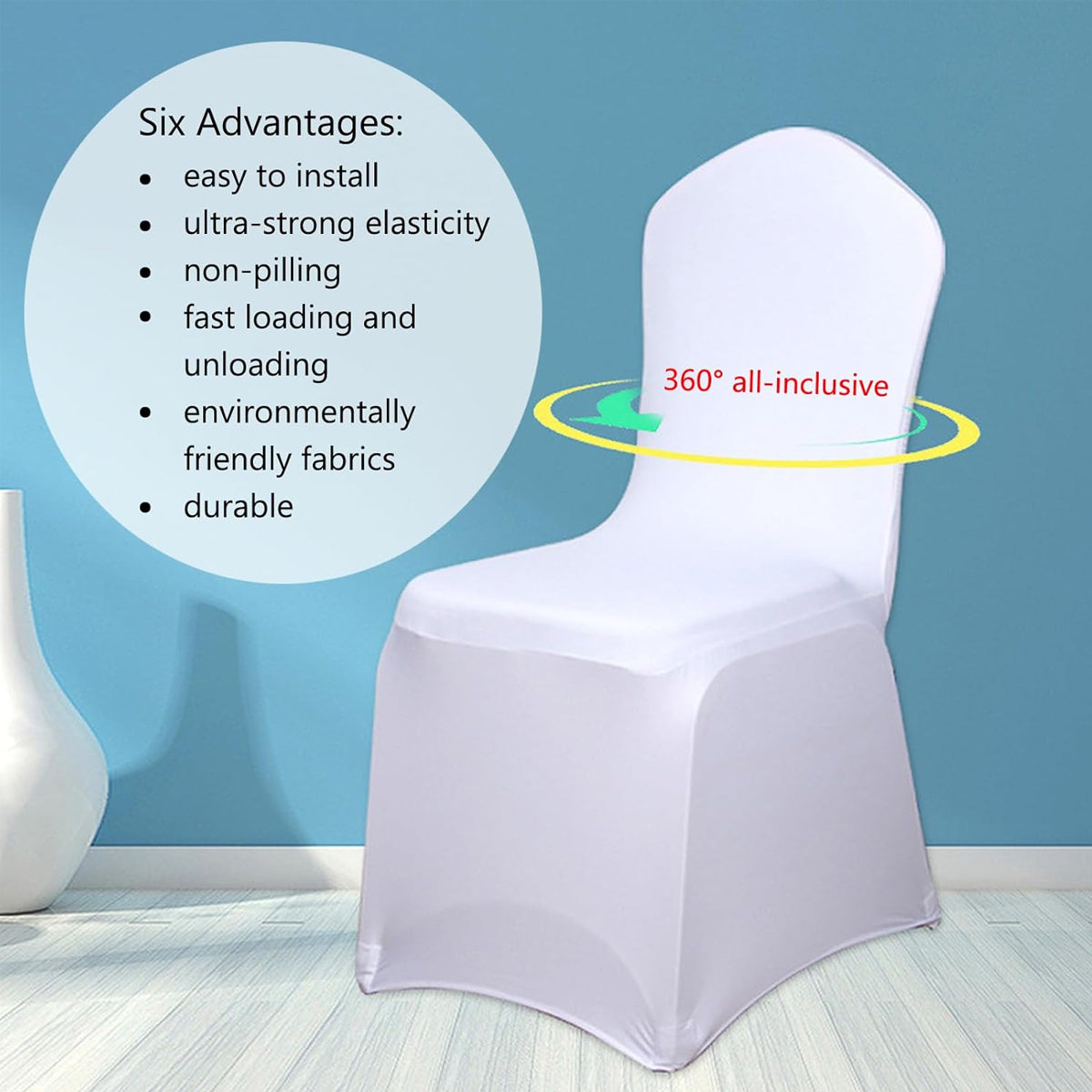 4 Pcs Universal Elastic Chair Covers for Banquet Decor