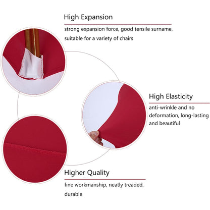 4 Pcs Universal Elastic Chair Covers for Banquet Decor