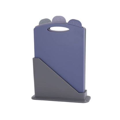 3pcs Classified Cutting Board Set With Storage Stand for Kitchen Prep