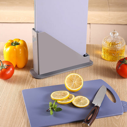 3pcs Classified Cutting Board Set With Storage Stand for Kitchen Prep