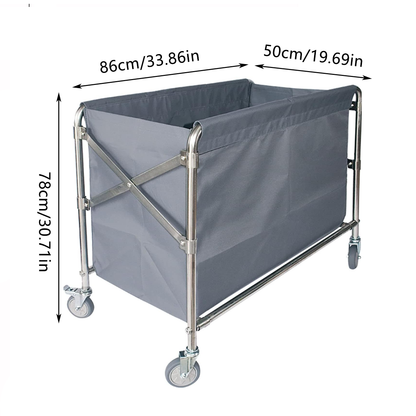 Multi Functional Hand Pushed Cloth Cleaning Service Cart Hotel Guesthouse Rooms