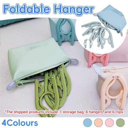 15PCS Portable Folding Travel Clothes Hanger Durable for Suit Jacket Blouse Use