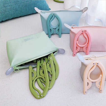 15PCS Portable Folding Travel Clothes Hanger Durable for Suit Jacket Blouse Use
