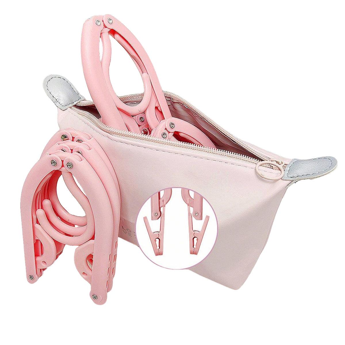 15PCS Portable Folding Travel Clothes Hanger Durable for Suit Jacket Blouse Use