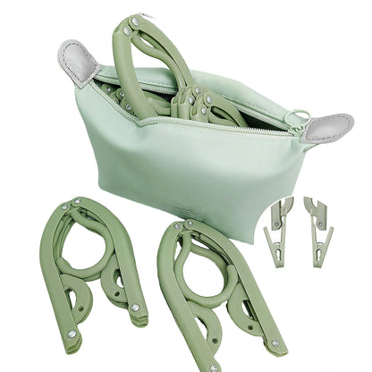 15PCS Portable Folding Travel Clothes Hanger Durable for Suit Jacket Blouse Use