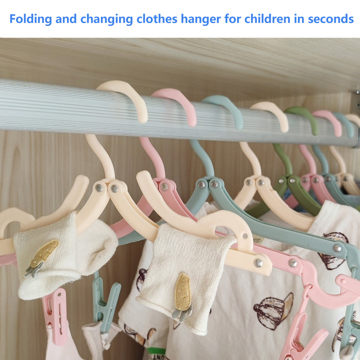 15PCS Portable Folding Travel Clothes Hanger Durable for Suit Jacket Blouse Use