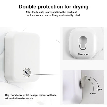 Retractable Indoor Clothesline 4.3m Stainless Steel Rope