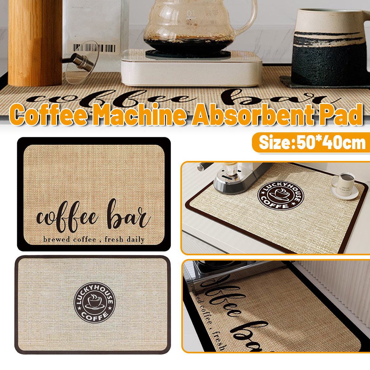 Super Draining Dish Drying Mat Quick Dry Coffee Kitchen Bathroom Tableware Pad