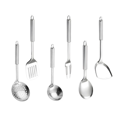6 Piece Stainless Steel Kitchen Spatula Utensil Set Magnetic