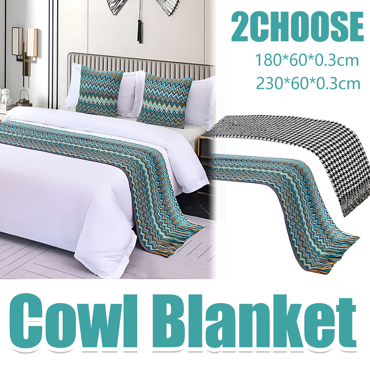 Houndstooth Hotel Bed Skirt Acetate Fabric for 120cm 180cm Beds