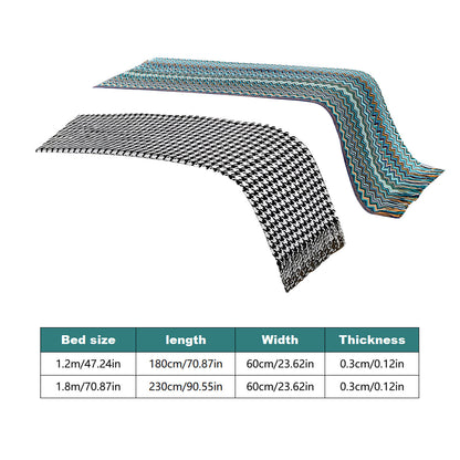 Houndstooth Hotel Bed Skirt Acetate Fabric for 120cm 180cm Beds