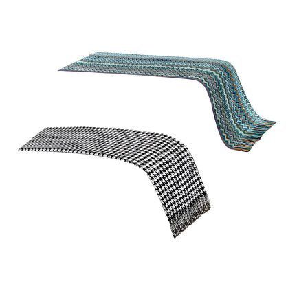 Houndstooth Hotel Bed Skirt Acetate Fabric for 120cm 180cm Beds