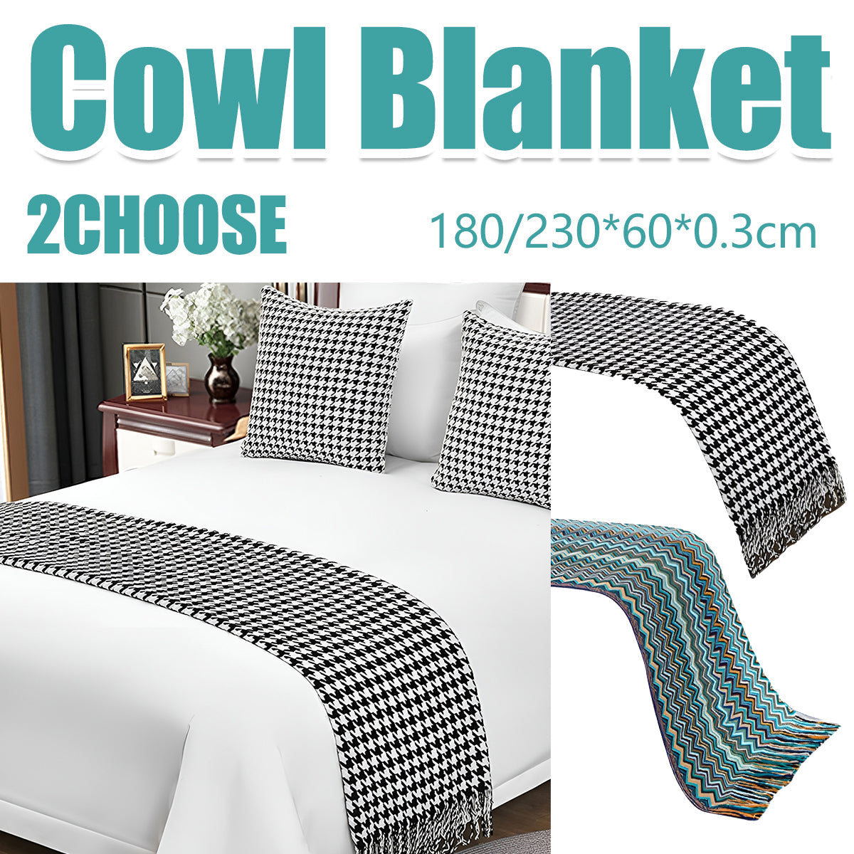 Houndstooth Hotel Bed Skirt Acetate Fabric for 120cm 180cm Beds
