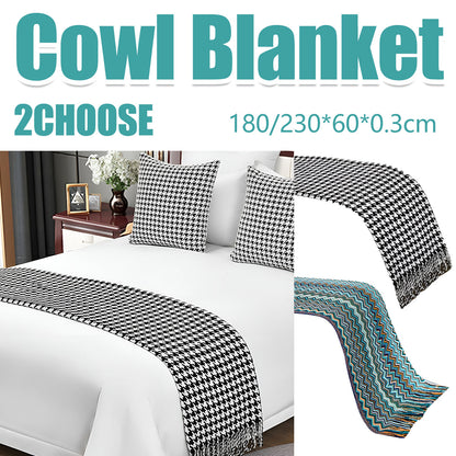 Houndstooth Hotel Bed Skirt Acetate Fabric for 120cm 180cm Beds