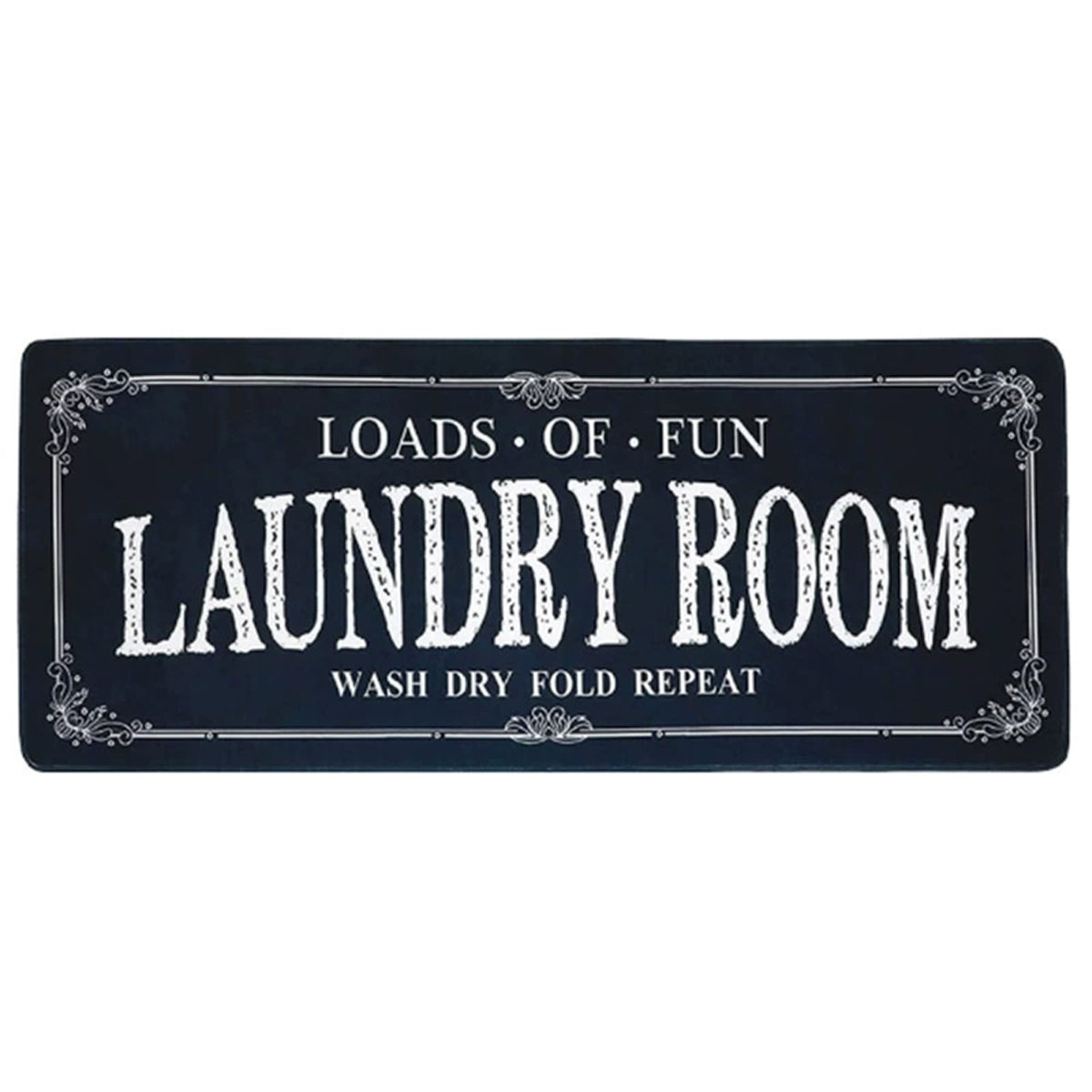 Absorbent Non Slip Mat Graffiti Letter Printed Rug for Bedroom and Entryway AU