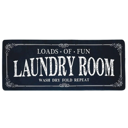 Absorbent Non Slip Mat Graffiti Letter Printed Rug for Bedroom and Entryway AU