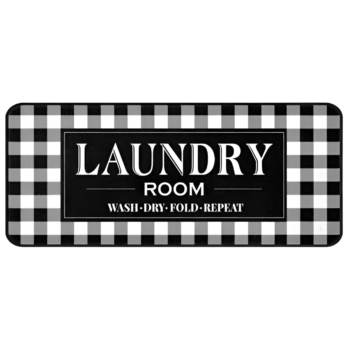 Absorbent Non Slip Mat Graffiti Letter Printed Rug for Bedroom and Entryway AU
