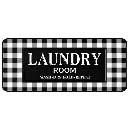 Absorbent Non Slip Mat Graffiti Letter Printed Rug for Bedroom and Entryway AU