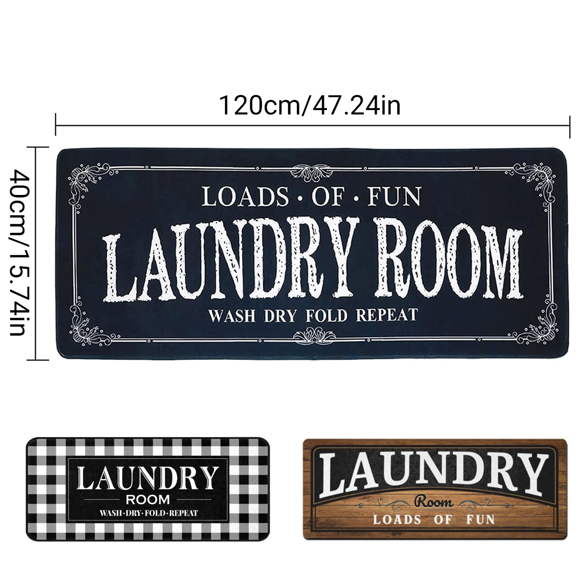 Absorbent Non Slip Mat Graffiti Letter Printed Rug for Bedroom and Entryway AU