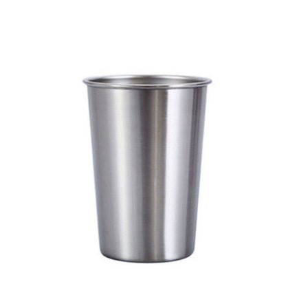 4PCS Stainless Steel Mug Set Portable Travel Cups Durable Drinking Coffee Mugs