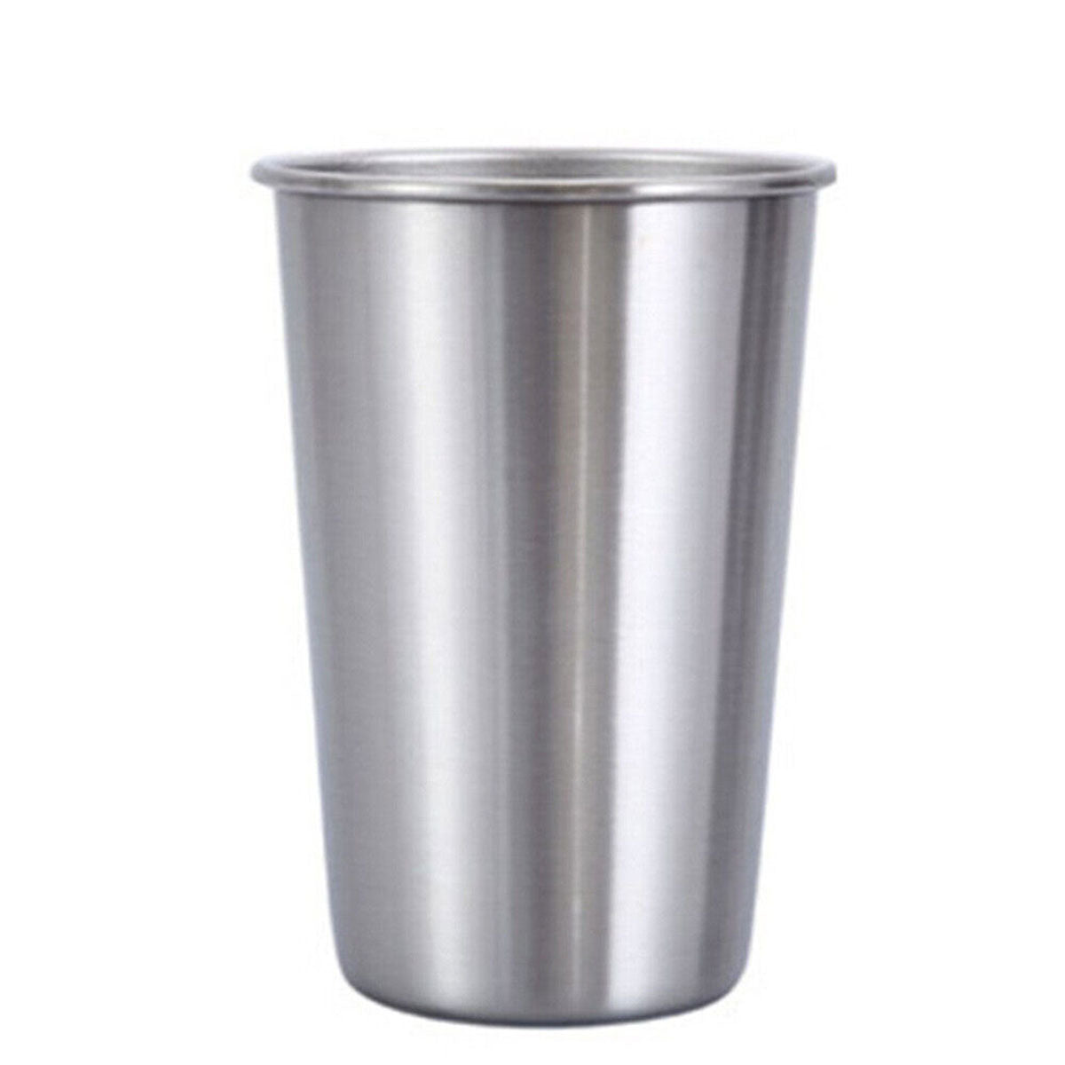 4PCS Stainless Steel Mug Set Portable Travel Cups Durable Drinking Coffee Mugs