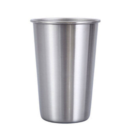 4PCS Stainless Steel Mug Set Portable Travel Cups Durable Drinking Coffee Mugs