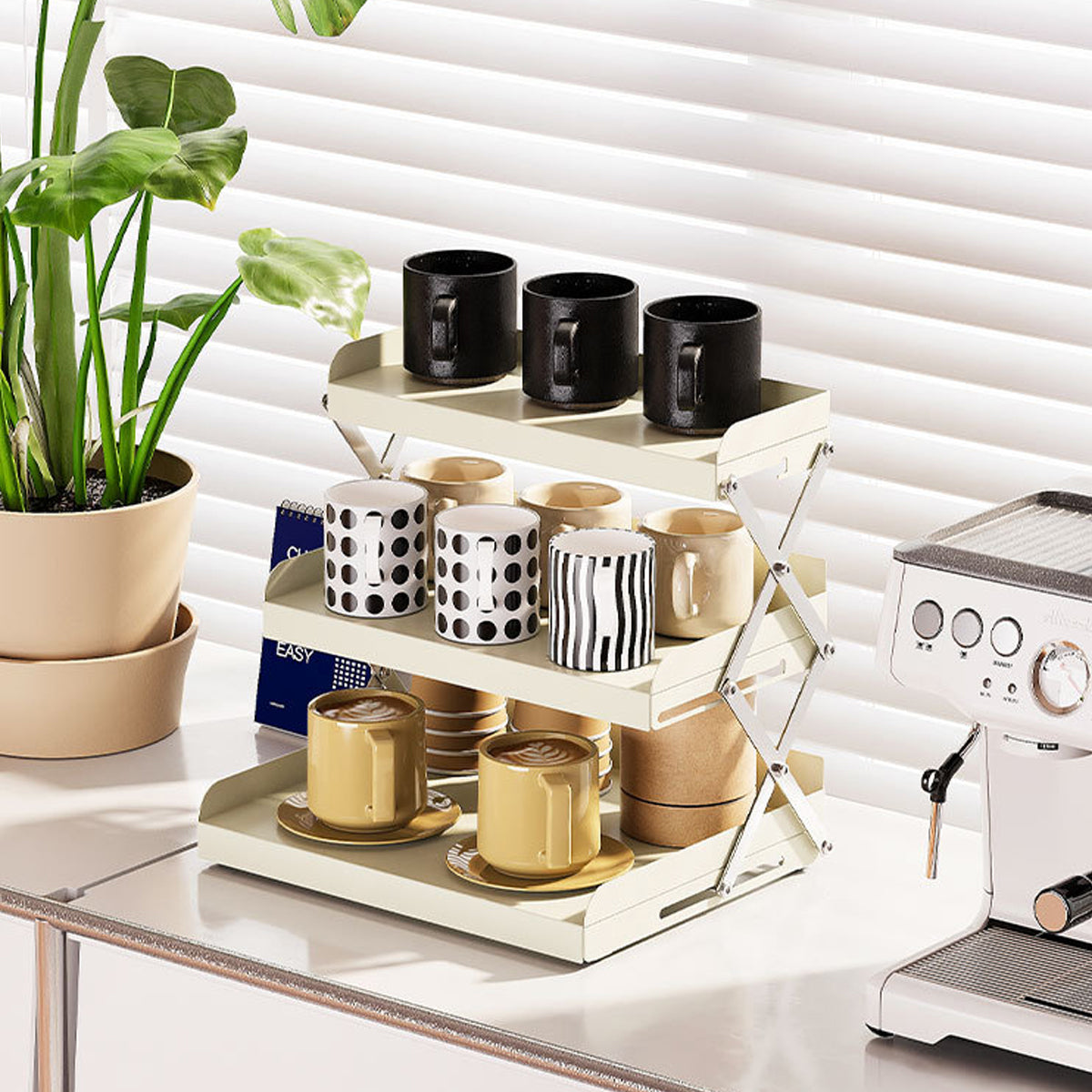 3 Tier Collapsible Cup Rack for Beverage Service – Product View 9