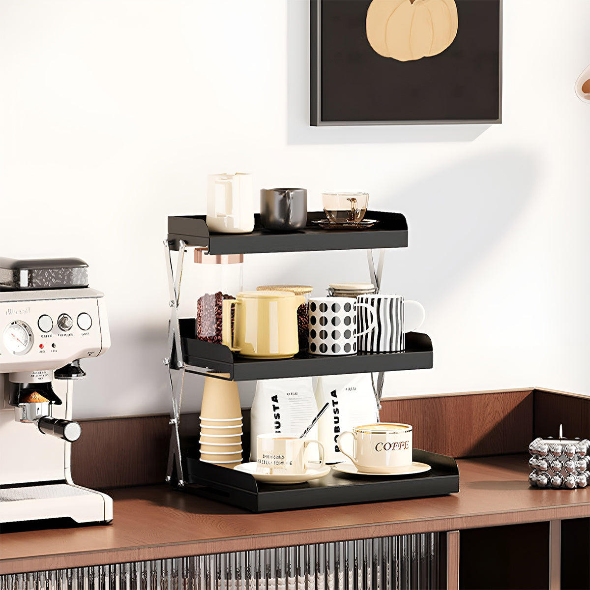 3 Tier Collapsible Cup Rack for Beverage Service – Product View 11