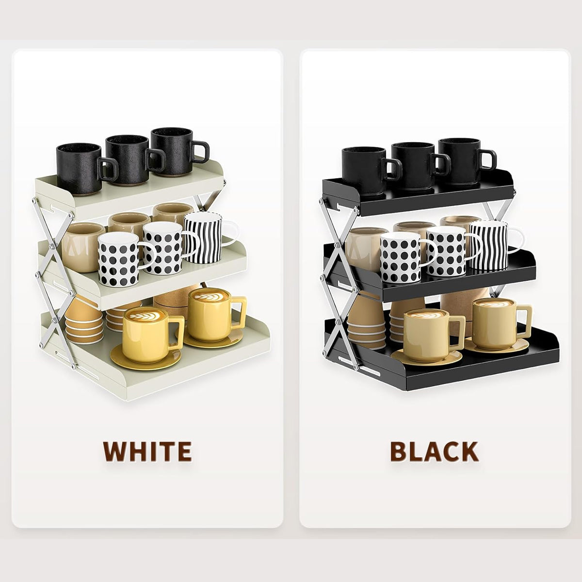 3 Tier Collapsible Cup Rack for Beverage Service – Product View 12
