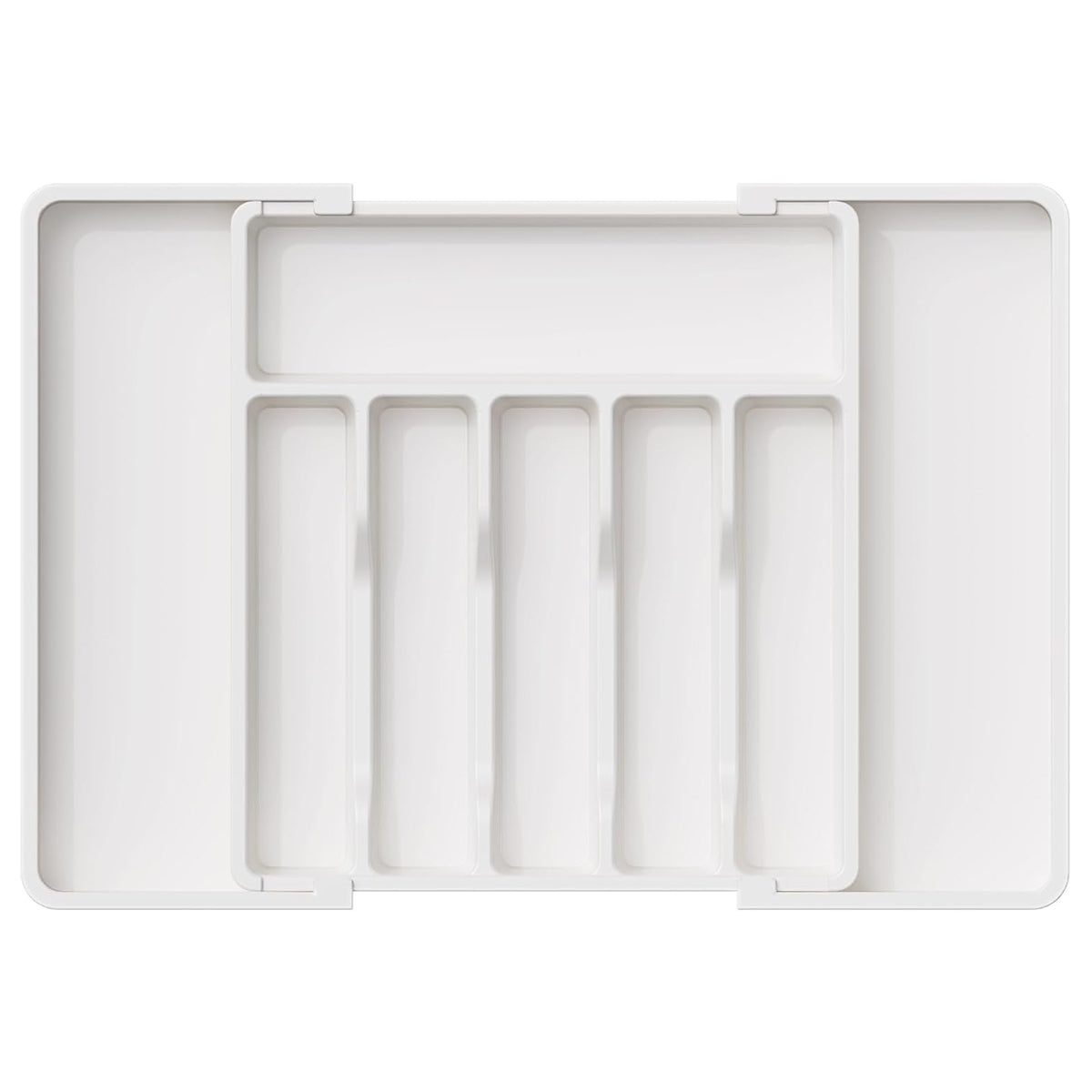 Portable Tableware Storage Box Telescopic Household Cutlery Tray Organizer