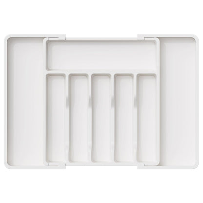 Portable Tableware Storage Box Telescopic Household Cutlery Tray Organizer