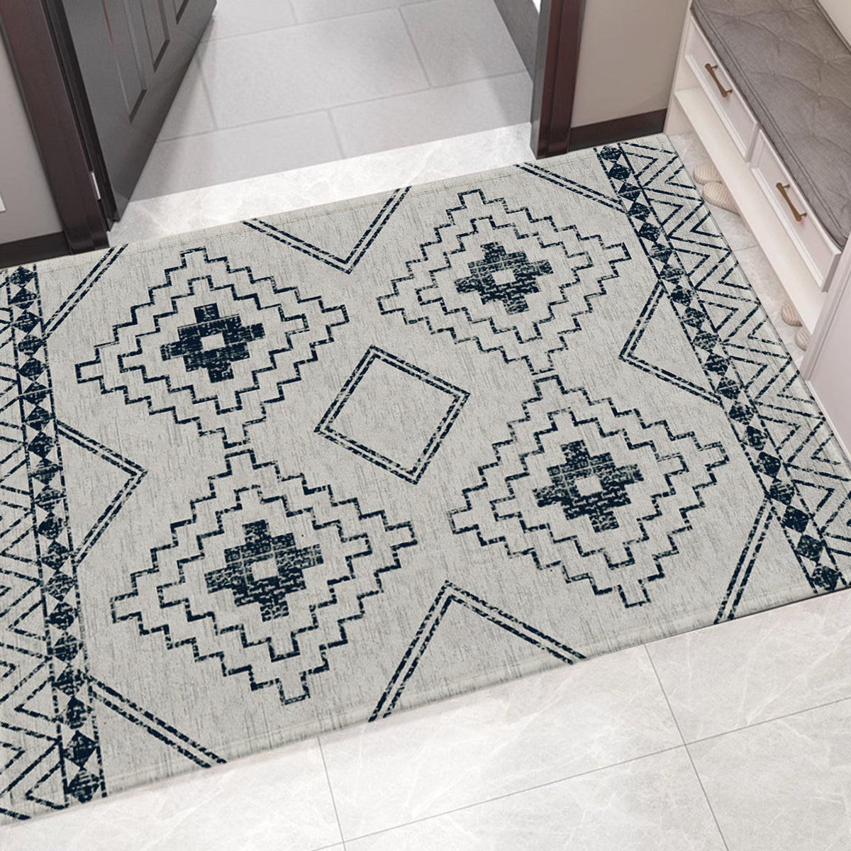 Bohemian Entryway Rug Decorative Floor Mat Indoor Outdoor Non-Slip Door Mat AU