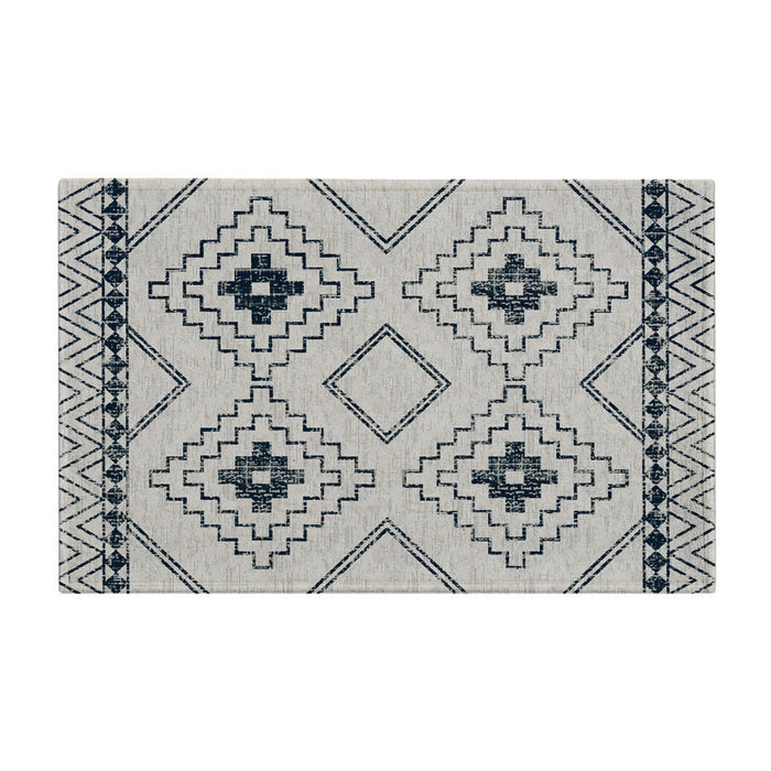 Entryway Floor Mat with Bohemian Pattern