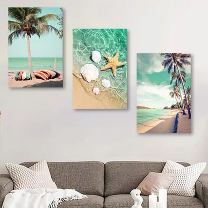 Living Room Wall Art Decorative Painting Beach Seaside Travelling Landscape AU