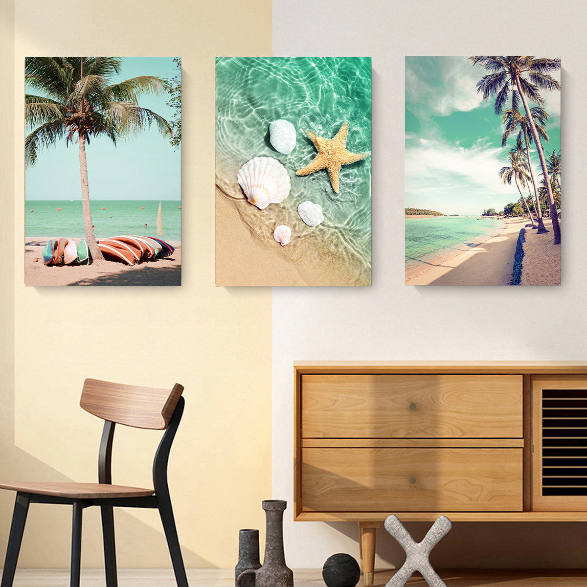 Living Room Wall Art Decorative Painting Beach Seaside Travelling Landscape AU