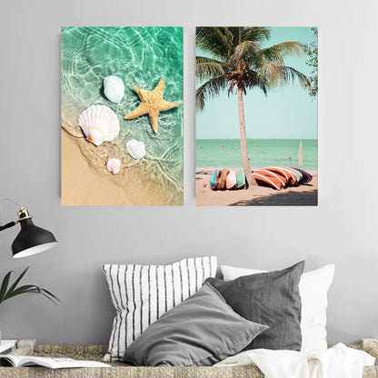 Living Room Wall Art Decorative Painting Beach Seaside Travelling Landscape AU