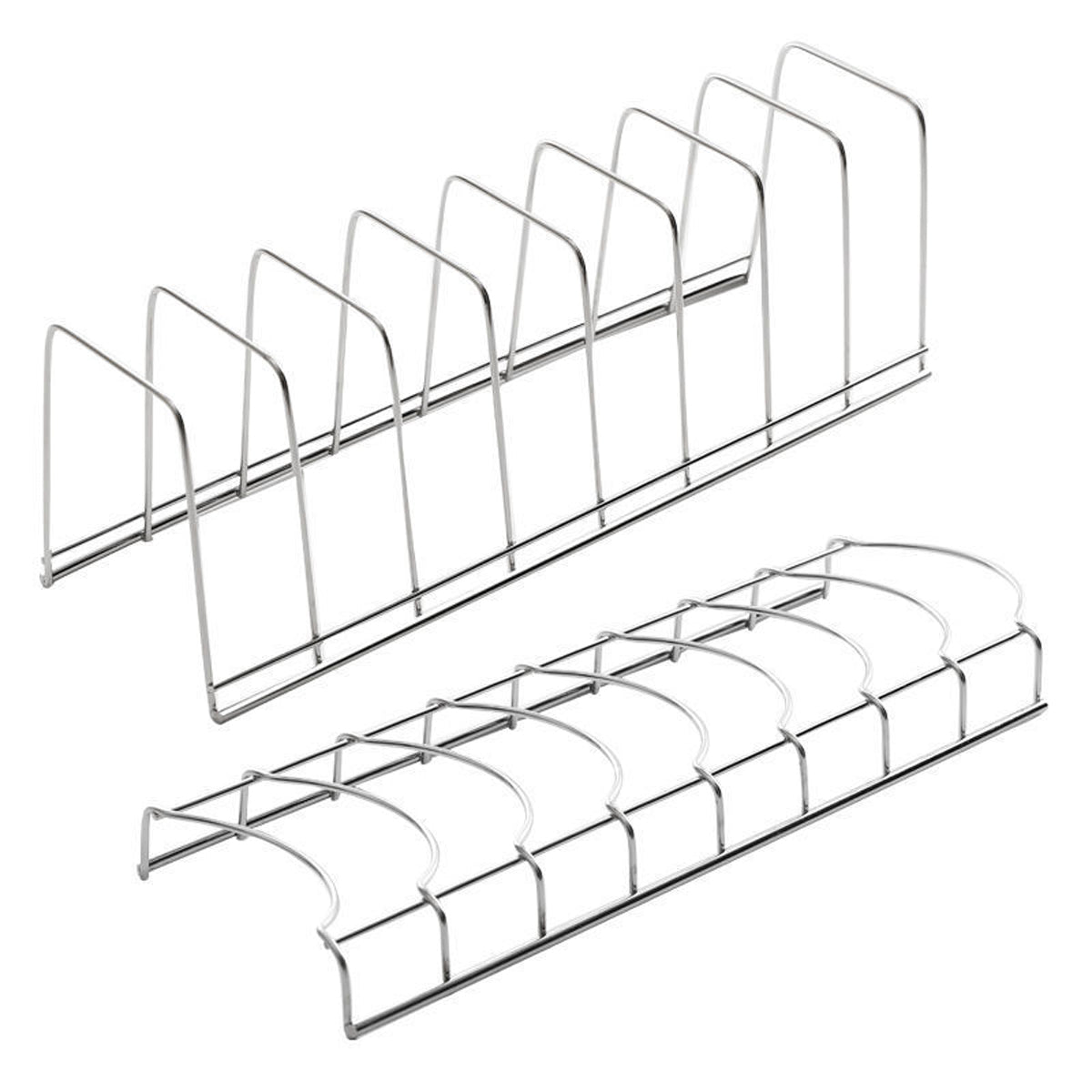 2pcs Stainless Steel Dish Drainer Rack Kitchen Sink Storage