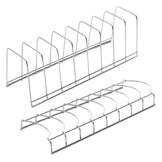 2pcs Stainless Steel Dish Drainer Rack Kitchen Sink Storage
