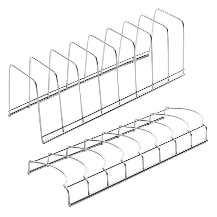 2 Pcs Steel Dish Drainer Racks for Kitchens