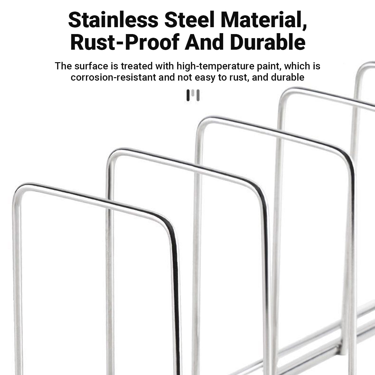 2pcs Stainless Steel Dish Drainer Rack Kitchen Sink Storage