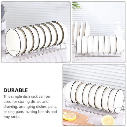 2pcs Stainless Steel Dish Drainer Rack Kitchen Sink Storage