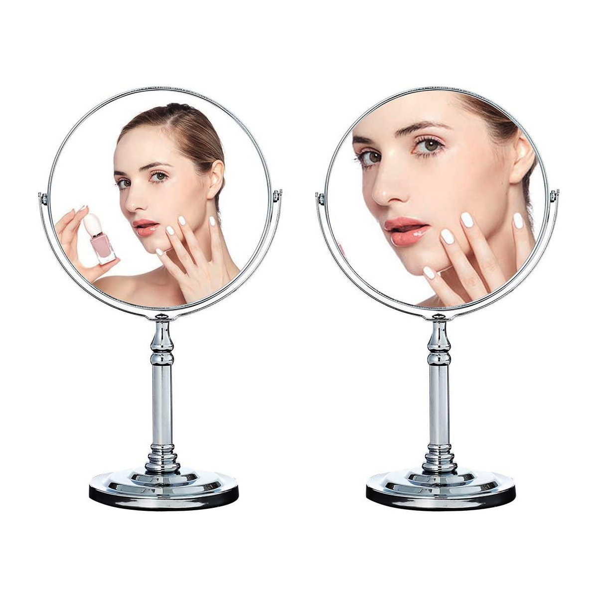 Table Top Vanity Mirror Double Sided with Magnifying Function