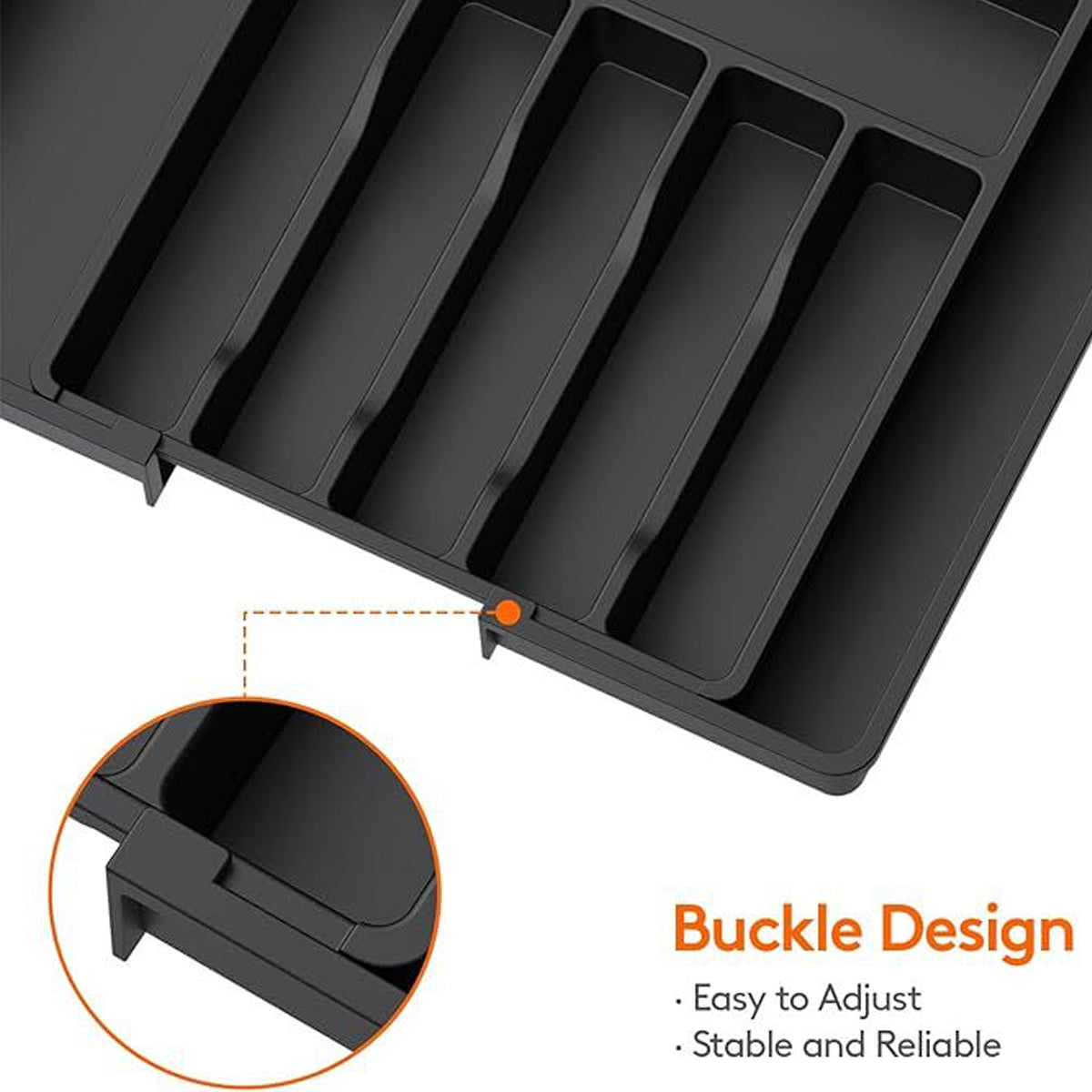 Expandable Cutlery Organizer Adjustable Silverware Drawer Storage Box Tray AU