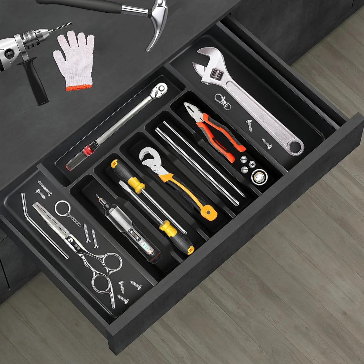 Expandable Cutlery Organizer Adjustable Silverware Drawer Storage Box Tray AU
