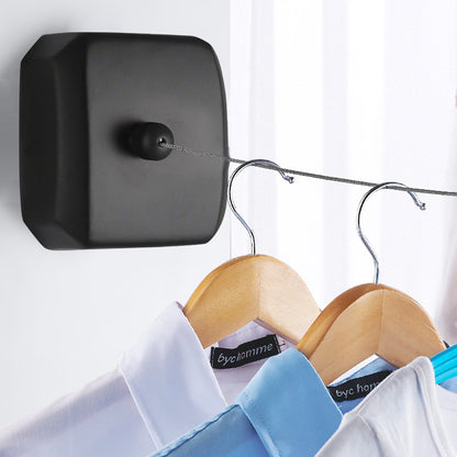 2.8m Length Stainless Steel Wall-Mounted Retractable Invisible Clothesline AU