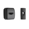Wall Clothesline with Retractable Nylon Cord — Black / Square